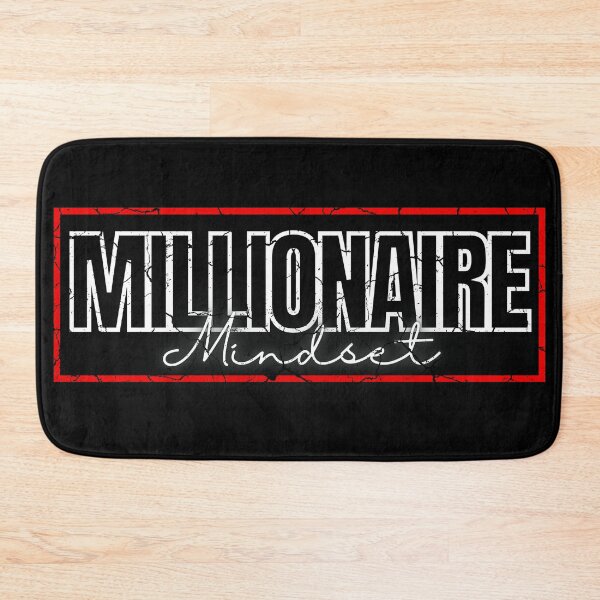 Item preview, Millionaire Mindset red frame poster distressed modified  designed and sold by KingsManKind.
