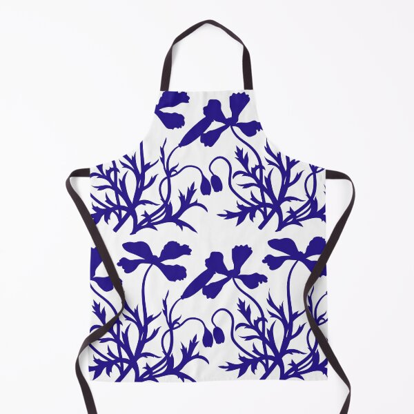 Item preview, Flower Pattern In Blue designed and sold by ZandraGalaShop.