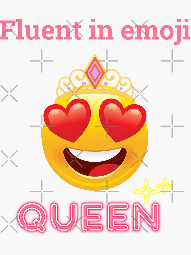Emoticon Queen Emoji Funny Princess Crown Heart Eyes T-Shirt Emoticon Queen Emoji Funny Princess Crown Heart Eyes T-Shirt