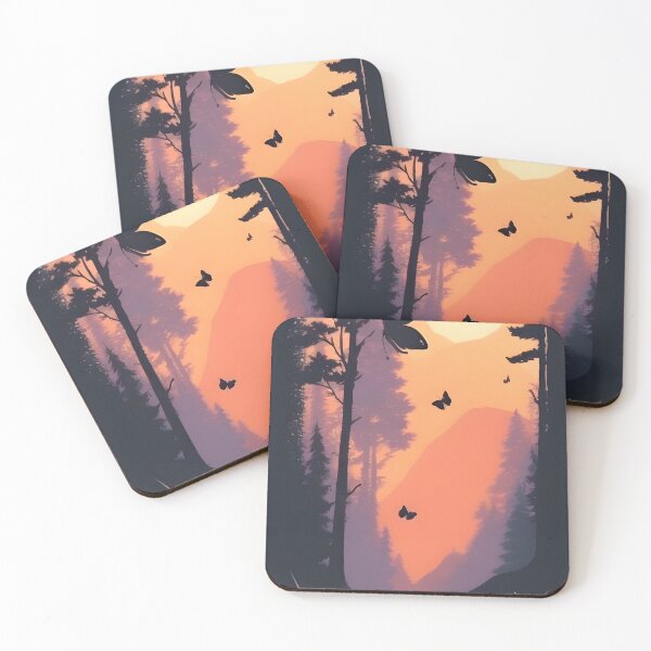 Item preview, Discover the Charm and Elegance of Our Minimalist Landscape Butterfly Print Collection designed and sold by supeart.