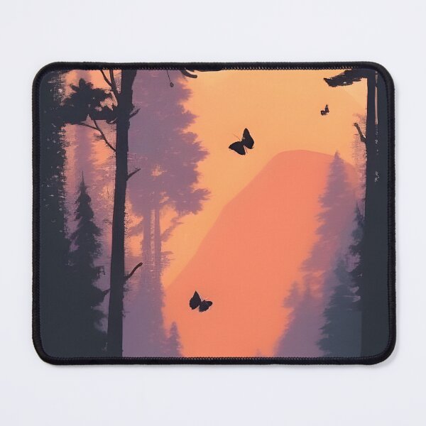 Item preview, Discover the Charm and Elegance of Our Minimalist Landscape Butterfly Print Collection designed and sold by supeart.