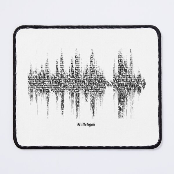 Item preview, Hallelujah Song Lyric Soundwave (for light backgrounds) designed and sold by kitaaman454.