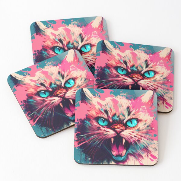 Item preview, Angry cat face designed and sold by colorexz.