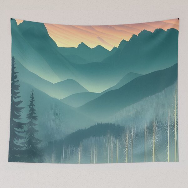 Item preview, Find the Perfect Minimalist Matte Painting of Bavarian Alps Print for Your Personal Style and Taste designed and sold by supeart.