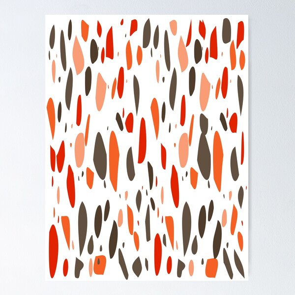 Item preview, Colorful Stones Pattern in Red, Brown and Orange designed and sold by hedru.