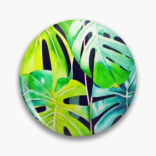 Item preview, Monstera leaves - tropical leaf pattern designed and sold by Ascooepics.