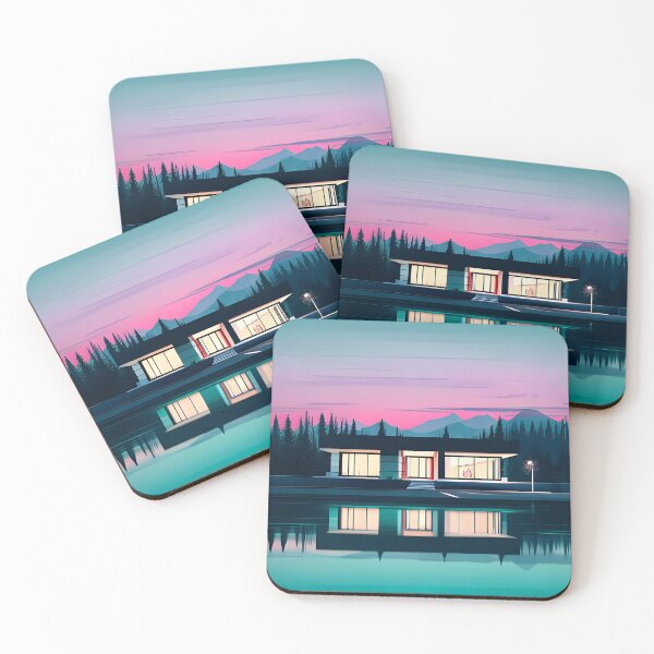 Item preview, Find the Perfect Minimalist House and Lake Print for Your Personal Style and Taste designed and sold by supeart.