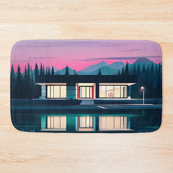 Item preview, Find the Perfect Minimalist House and Lake Print for Your Personal Style and Taste designed and sold by supeart.