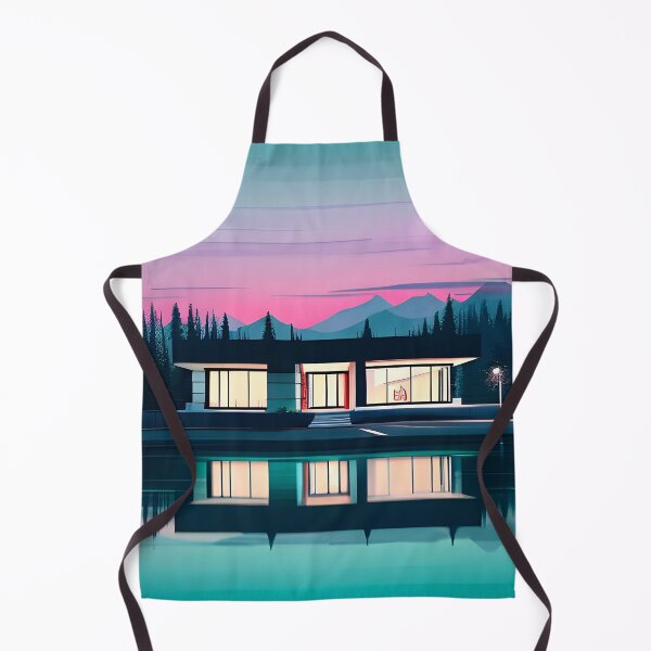 Item preview, Find the Perfect Minimalist House and Lake Print for Your Personal Style and Taste designed and sold by supeart.