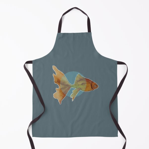 Item preview, Goldfish with abstract water designed and sold by MarieEclair.