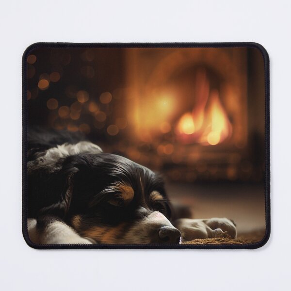 Item preview, Canine Fireplace Bliss designed and sold by LukeAiWalker.