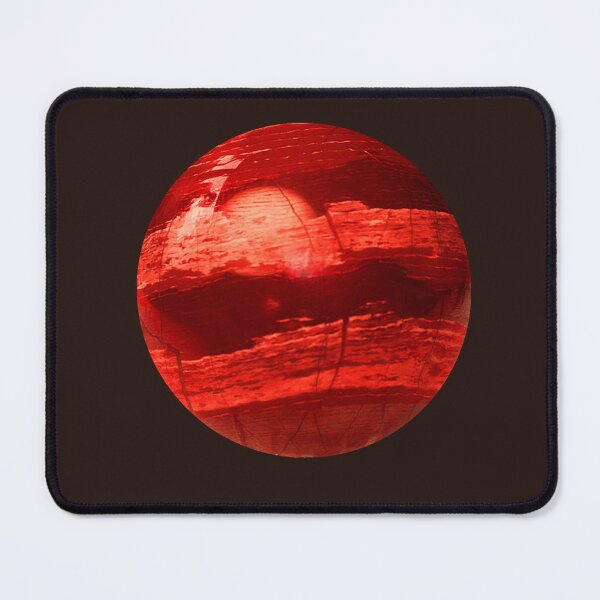 Item preview, Red jasper orb with terrestrial planet features designed and sold by Digitalcrone.