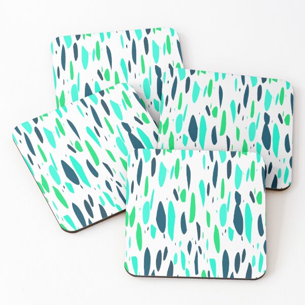 Item preview, Stones Pattern in Lime Green and Turquoise designed and sold by hedru.