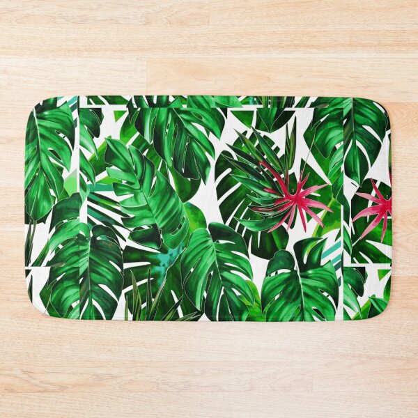 Item preview, Monstera leaves - tropical leaf pattern designed and sold by Ascooepics.