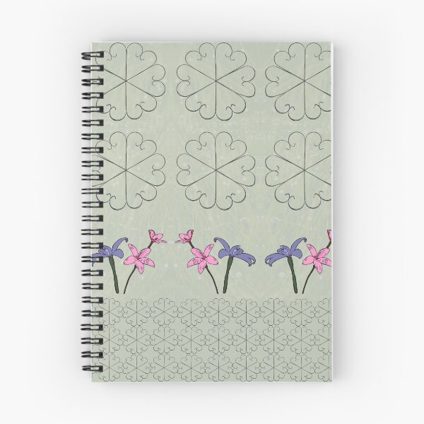 Item preview, Metal Flower and Orchids Design Fabric designed and sold by Leonie Mac Lean.