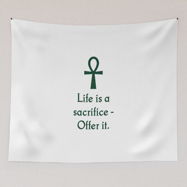 Item preview, Life Is A Sacrifice Offer It designed and sold by CrankyOldDude.
