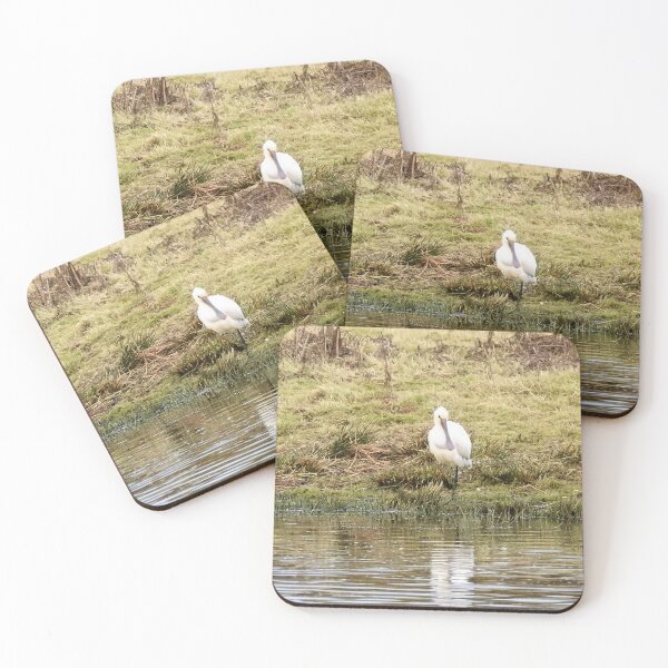 Item preview, Spoonbill at the edge of a lagoon designed and sold by TwistedClassics.