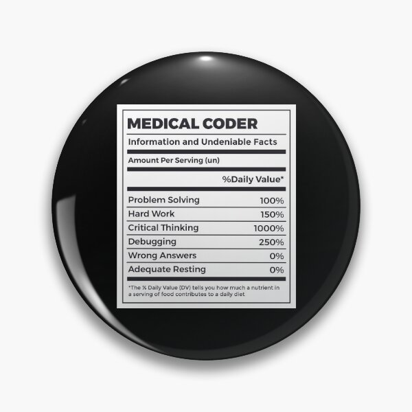 Item preview, Funny Medical Coder Nutrition Facts designed and sold by MrEddie10.