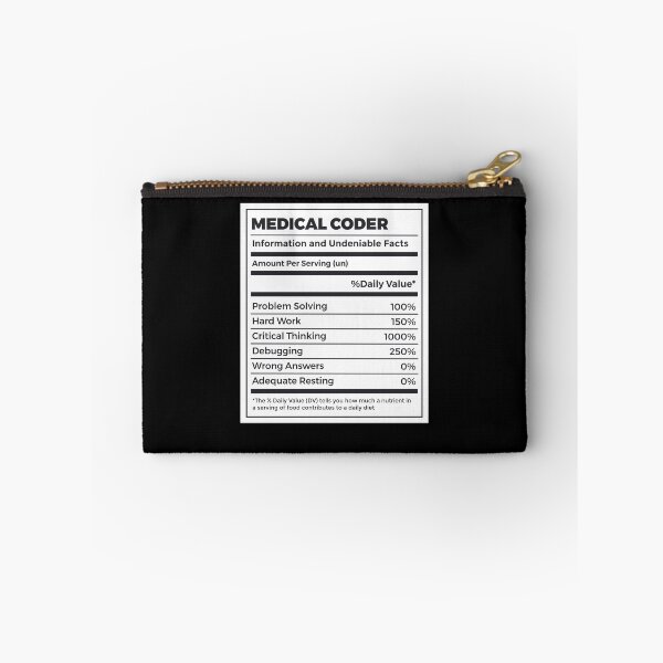 Item preview, Funny Medical Coder Nutrition Facts designed and sold by MrEddie10.