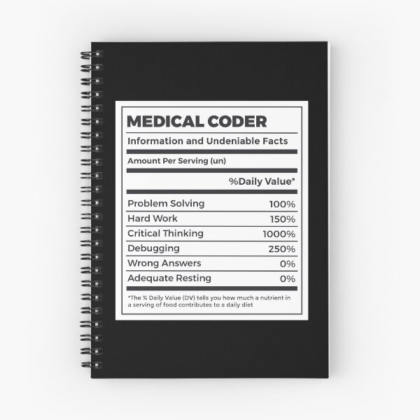 Item preview, Funny Medical Coder Nutrition Facts designed and sold by MrEddie10.