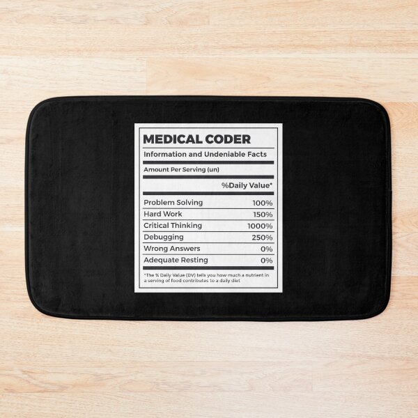 Item preview, Funny Medical Coder Nutrition Facts designed and sold by MrEddie10.