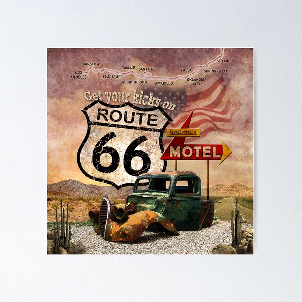 Item preview, Get your Kicks on Route 66 designed and sold by aura2000.