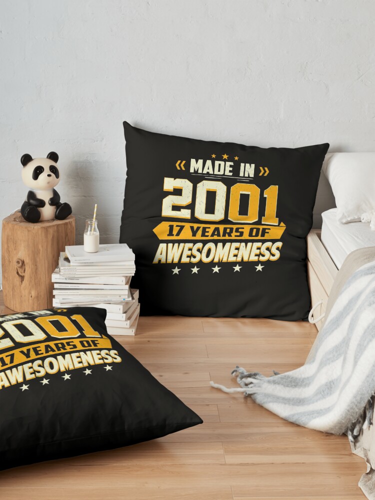 Alternate view of 17th Birthday Gift Age 17 Year Old Boy Girl Teenager Floor Pillow