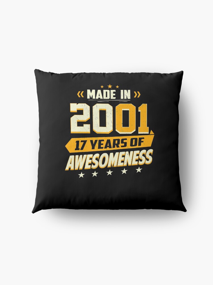Alternate view of 17th Birthday Gift Age 17 Year Old Boy Girl Teenager Floor Pillow