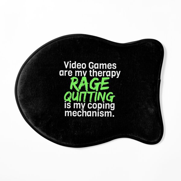 Rage Quitting Angry Video Game Nerd Gamer White Green on Black Funny  Sarcastic Greeting Card for Sale by SpicyRedPanda