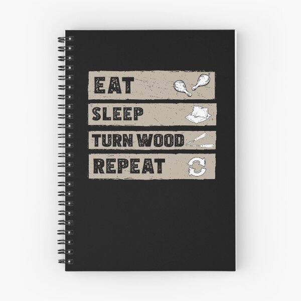 Item preview, Eat Sleep Funny Wood Turning Wood Lathe Operator Woodturner designed and sold by StrongShirts.