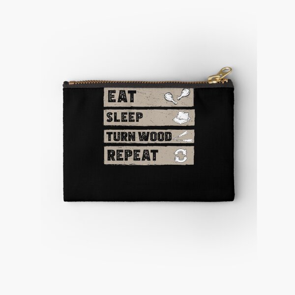 Item preview, Eat Sleep Funny Wood Turning Wood Lathe Operator Woodturner designed and sold by StrongShirts.