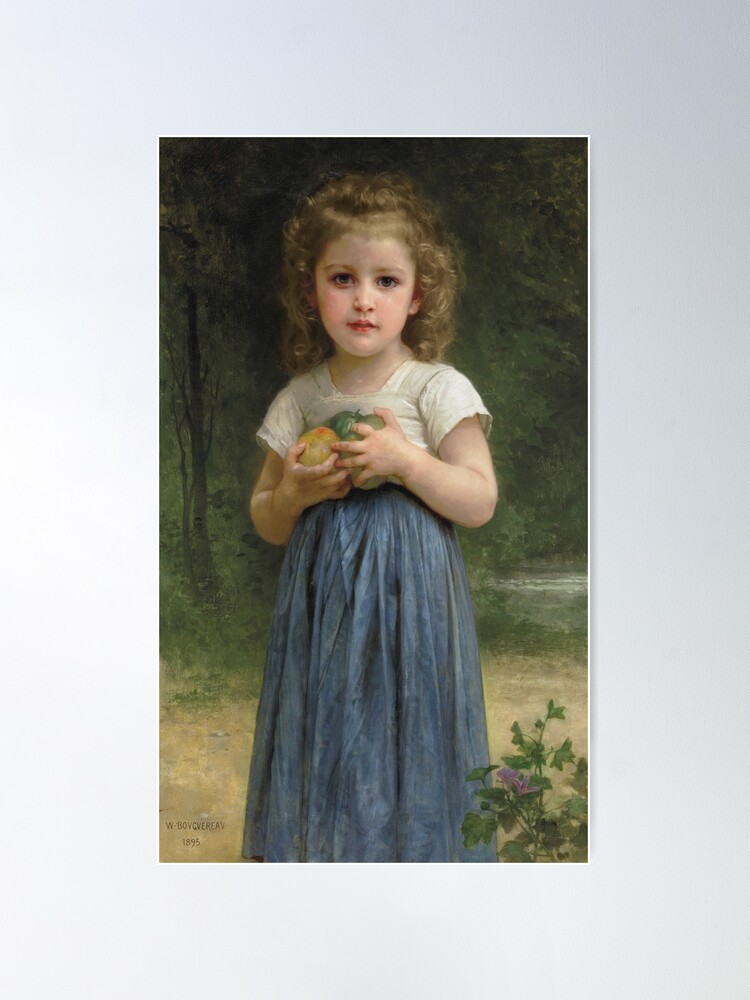 Little Girl Carrying Flowers, or The Little Gleaner