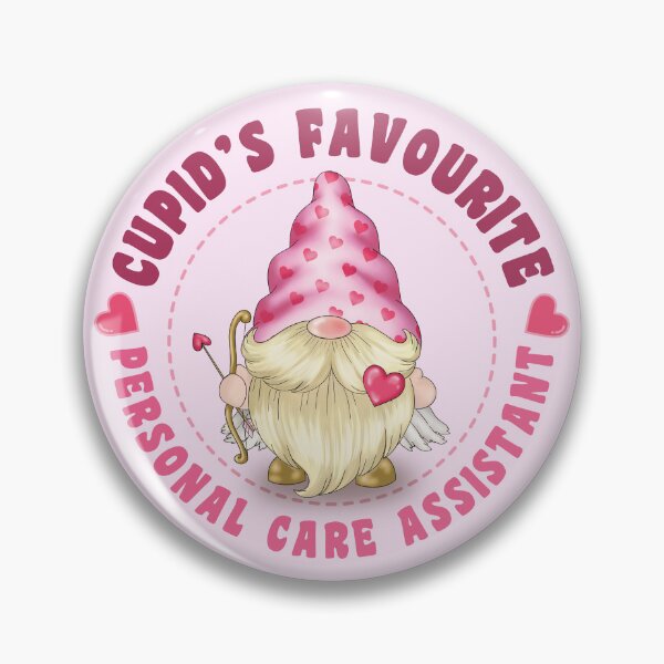 Item preview, Cupid's Favourite Personal Care Assistant - Pink gnome design for Valentines Day! designed and sold by TaraGbear.