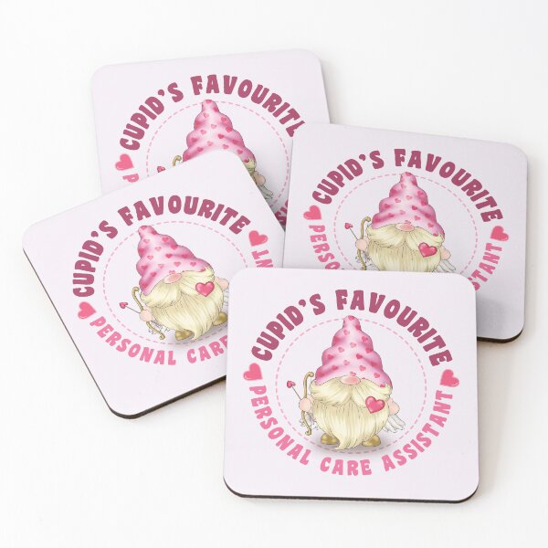 Item preview, Cupid's Favourite Personal Care Assistant - Pink gnome design for Valentines Day! designed and sold by TaraGbear.
