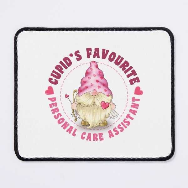 Item preview, Cupid's Favourite Personal Care Assistant - Pink gnome design for Valentines Day! designed and sold by TaraGbear.