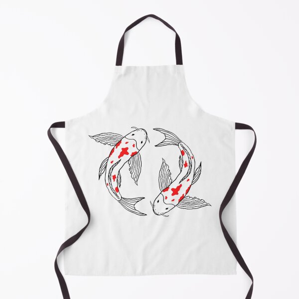 Item preview, Koi fish white & red beautiful design for apparels & stickers  designed and sold by ZenDesigner.