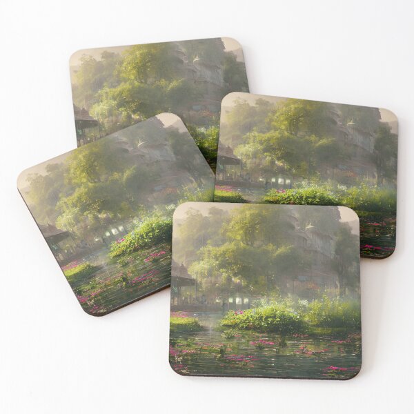 Item preview, Indian River in the Fog Digital Art designed and sold by ArtsyWishesShop.