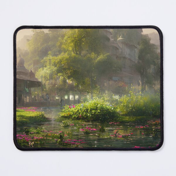 Item preview, Indian River in the Fog Digital Art designed and sold by ArtsyWishesShop.