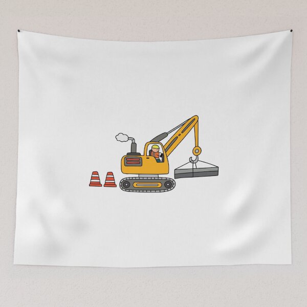 Item preview, Kids drawing construction set crane machine carrying pillars	 designed and sold by wordspotrayal.