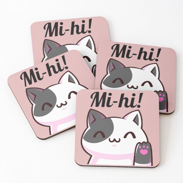 Item preview, Mi-hi kawaii cat  designed and sold by Spicy Tomato.