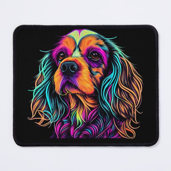 Item preview, Cavalier King Charles Spaniel Dog Colorful Paint Splash designed and sold by rafaeltto.