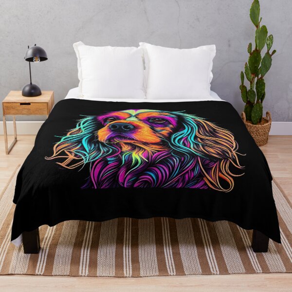 Item preview, Cavalier King Charles Spaniel Dog Colorful Paint Splash designed and sold by rafaeltto.