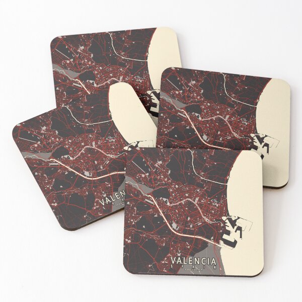 Item preview, Valencia City Map of Spain - Vector designed and sold by deMAP.