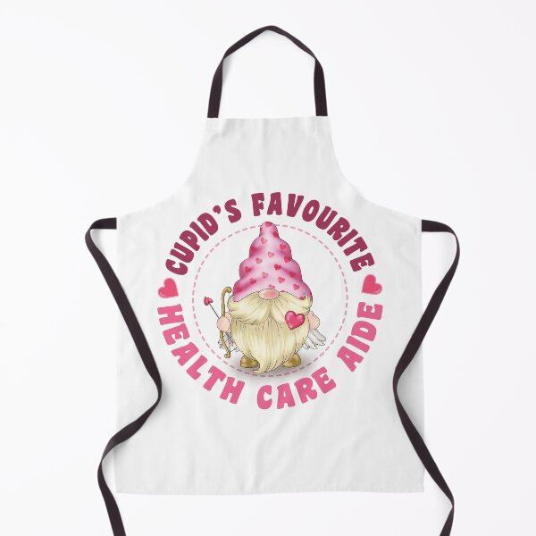 Item preview, Cupid's Favourite Health Care Aide - Pink gnome design for Valentines Day! designed and sold by TaraGbear.