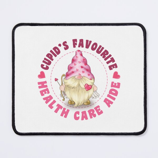 Item preview, Cupid's Favourite Health Care Aide - Pink gnome design for Valentines Day! designed and sold by TaraGbear.