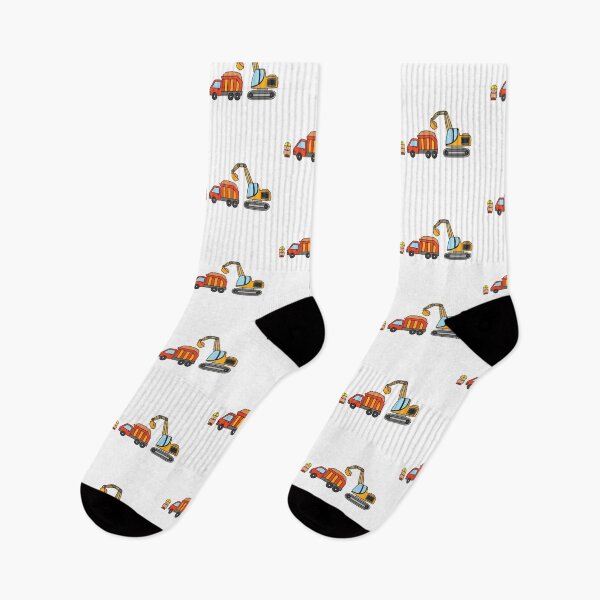 Item preview, Kids drawing construction set dump truck with excavator and construction worker holding a map designed and sold by wordspotrayal.