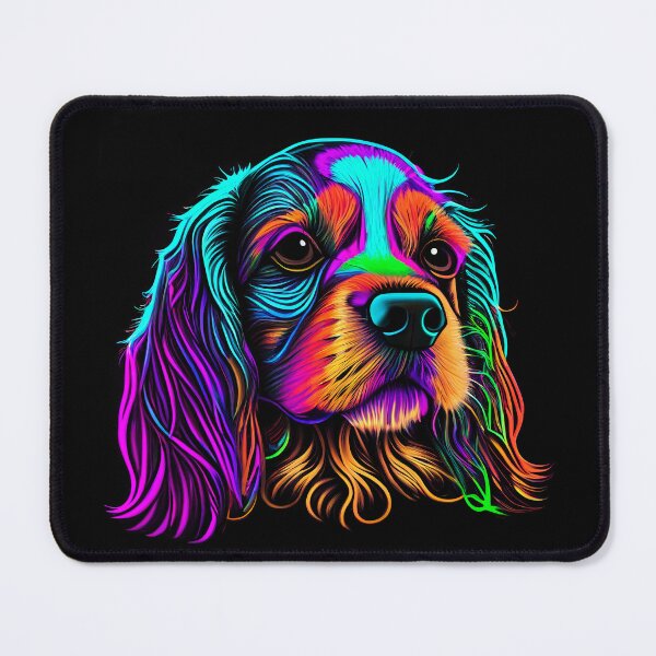 Item preview, Cavalier King Charles Spaniel Colorful Paint Splash designed and sold by rafaeltto.