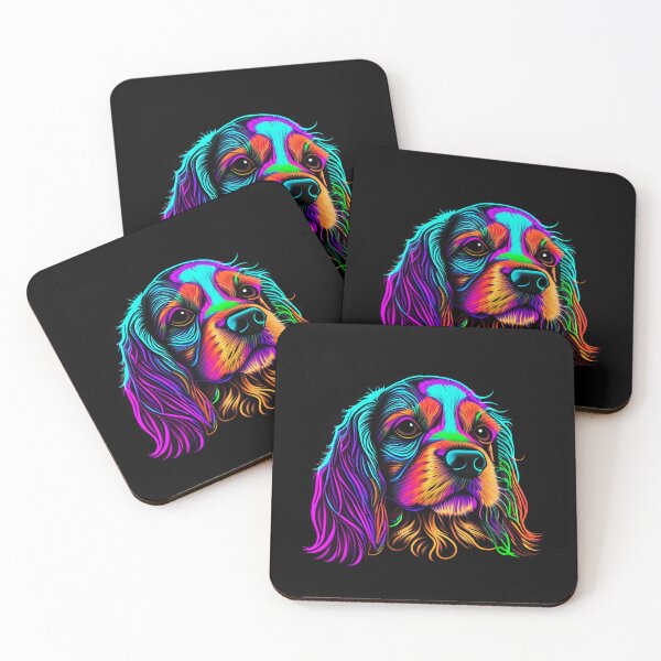 Item preview, Cavalier King Charles Spaniel Colorful Paint Splash designed and sold by rafaeltto.