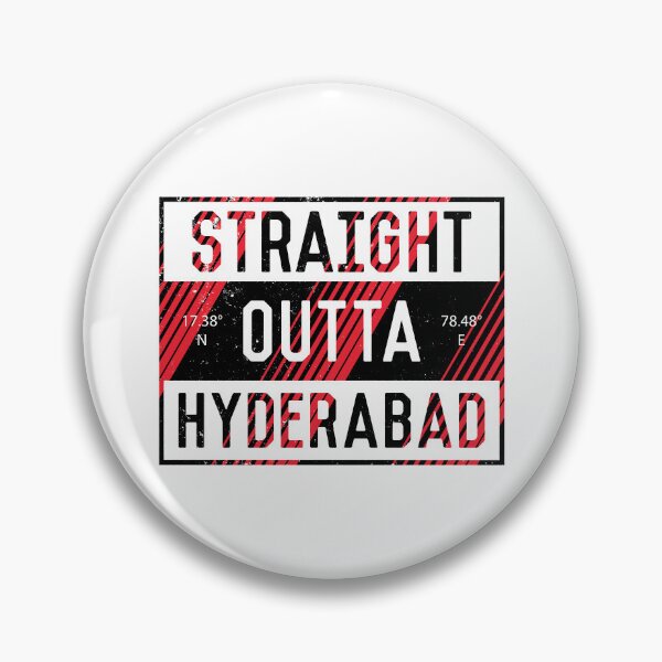 Item preview, Straight Outta Hyderabad | Andhra Pradesh | Hyderabad | Telugu | Funny Indian Quotes designed and sold by DrawingBoard.