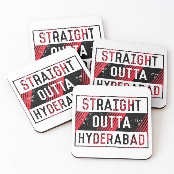 Item preview, Straight Outta Hyderabad | Andhra Pradesh | Hyderabad | Telugu | Funny Indian Quotes designed and sold by DrawingBoard.